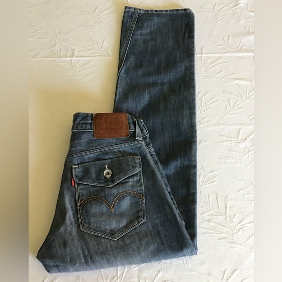 Levi's 514 Men's Light Blue Slim Straight Jeans Item #189 - Picture 1 of 13
